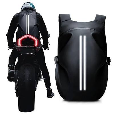 Motorcycle Helmet Backpack, Waterproof Riding Backpacks for Men, Motorcycle accessories, Motorbike Riding Bags, Bikers backpacks, Large Capacity Soft Shell Backpack