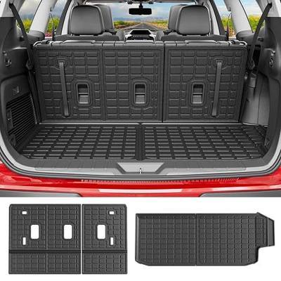 powoq 7&8 Seats Cargo Liner Compatible with 2019-2026 Subaru Ascent Trunk Mat TPE 3rd Backrest Mat Replacement for 2019-2026 Subaru Ascent Accessories (7&8 Seats Trunk Mat+3rd Row Backrest Mat)
