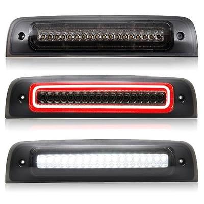 LED Third Brake Light for RAM2010-2026 2500 3500 2009-2018 1500 4500 | Smoke Lens LED CHMSL 3rd Brake Cargo Lamp F1 Strobe Flash Plug&Play for 2019-2024 RAM 1500 Classic (Non-Camera Only)