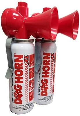 Genuine DOG HORN XL - Pet Training Air Horn. Stop Dog Fights, Scare Coyotes, Bear, & Other Wild Animals! Effective Outdoor Safety Alarm for Hiking, Biking, Camping, Boating, & More!