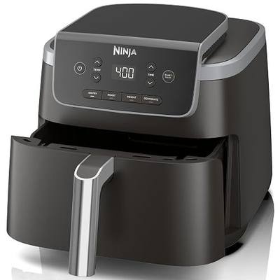 Ninja (Refurbished) Air Fryer Pro 4-in-1 with 5 QT Capacity, Air Fry, Roast, Reheat, Dehydrate, Air Crisp Technology with 400F, crispy results in just minutes (Renewed)