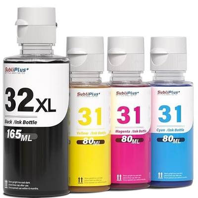32XL Black Ink Bottle 31 Ink Bottle Set Compatible Replacement for HP Smart Tank Printer 6001 7602 7301 5100 5101 5000 5102 757 7601 755 7601 6002 7302 7001 Series, Smart Tank Plus 651 551 Ink Refill