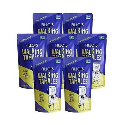 Fillo's Walking Tamales, Ready to Eat Meals, Sweet Corn Elotes, 7 Pk | Vegan, Non-GMO, Microwavable, Shelf Stable, Gluten Free