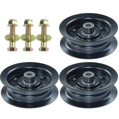 3Pcs 132-9420 Idler Pulley for Toro Timecutter SS5000 42" 50" Mower | Replaces Toro 132-9420 Flat Idler Pulley 106-2175 for Toro Timecutter SS4225 MX5060 MX5000 Z4200 Z5000 SS4235 Riding Mower