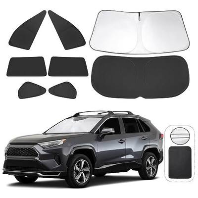 TINGLU Window Shades for Toyota RAV4 2019-2025 2026 Accessories Car Side Full Windows Rear Triangular Windshield Sun Shade Sun UV Rays & Privacy Protection for Camping,Napping,and Relaxing 8PCS