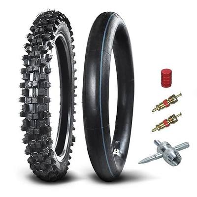 HOLATO Front 70/100-17 2.75-17 Tire and Inner Tube for KLX125 KLX140 KX85 TTR125 YZ80 YZ85 RM80 CR80 CT90 DRZ125 TaoTao DB17 Apollo RFZX18 Coolster Dirt Pit Bike Off Road Motocross Heavy Duty