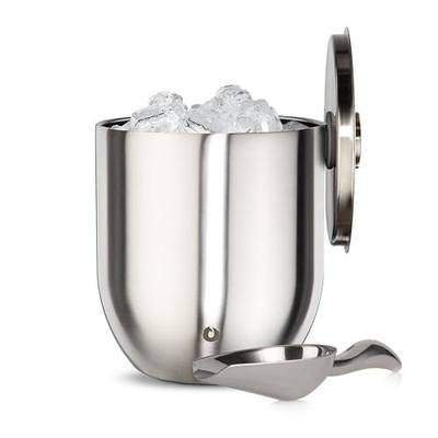 Snowfox Plus - Insulated Ice Bucket with Lid/Scoop, Premium Vacuum Insulated Stainless Steel Ice Buckets for Parties, Ice Box, Home Bar Accessories, Parties Supplies, Bar Decor, 3L