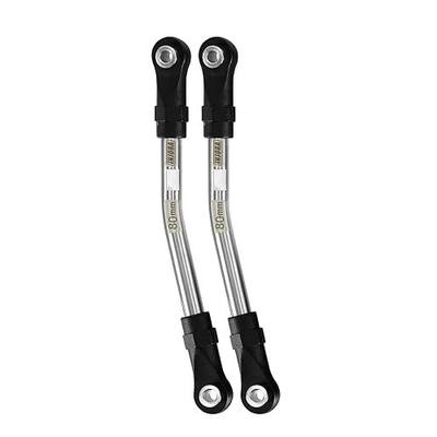 INJORA Stainless Steel High Clearance Links with Rod Ends for TRX4 SCX10 II SCX10 III VS4-10 1/10 RC Crawler Car Upgrade(80mm)