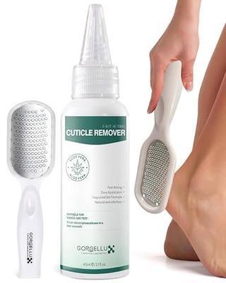 Gorgellux Callus Remover for Feet, Callus Remover Gel & Foot File Kit, Foot Callus Remover Gel Set for Dead Skin, Salon Pedicure Spa Kit, Callus Remover for Feet Gel, White