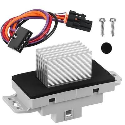 15-81773 HVAC Blower Motor Resistor Kit with Harness Fit for 2003 2004 2005 2006 Chevy Silverado Suburban Tahoe Avalanche Trailblazer GMC Sierra Envoy Yukon Cadillac Escalade 89019351 89018778 1581773