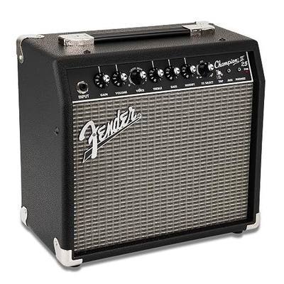 Fender Champion II 25 Electric Guitar Amplifier, 25-Watt Combo Amp with 8" Speaker, Multiple Amp Voicings, Reverb/Delay/Chorus Effects, USB & Aux in, with 2-Year Warranty | 25W Digital Combo, Multiple Amp Voicings, Reverb and Delay and Chorus and Tremolo, USB and Aux, 1/4 Phones