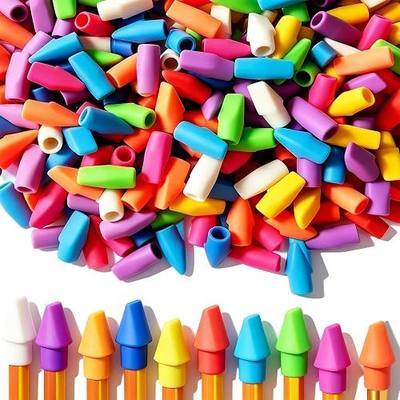 Pencil Top Erasers Bulk Cap Erasers for Pencils, 500 Pack Eraser Cap Pencil Eraser Toppers, School Supplies for Teachers Sudents Classroom Home and Office