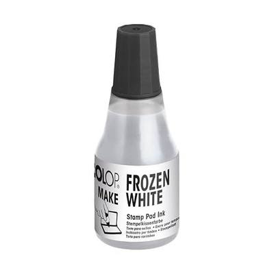 COLOP Make Series Refill Ink for Make Ink Pads, Vibrant Non-Toxic Premium Ink, Water-Based, Acid-Free, Perfect for Scrapbooking and Card Making (Frozen White, .9oz)