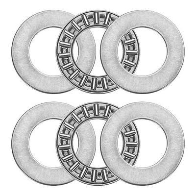 uxcell 2 Sets AXK1730+2AS Thrust Needle Roller Bearings with Washers, 17x30x4mm Chrome Steel Needles Roller Bearing