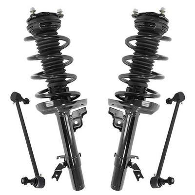 Detroit Axle - Front Struts & Sway Bar Links for 2016-2020 Honda Pilot | 2017-2020 Honda Ridgeline 2 Struts with Coil Spring Assembly 2 Sway Bar End Links 2018 2019 Suspension Kit Replacement