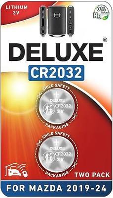 Key Fob Replacement Batteries for Mazda (2019-2025) 3 6 CX-5 CX-30 CX-9 CX-50 CX-90 CX-3 CX-70 MX-5 Miata (Pack of 2) Smart Remote (Check Fitment Guide)