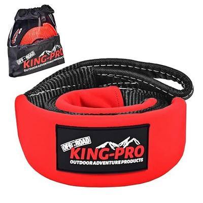 KING-PRO Tree Saver Strap 3in x 8ft, Emergency Recovery Tow Strap 33,000lbs Break Strength Tree Trunk Protector Rope for SUV ATV Off Road