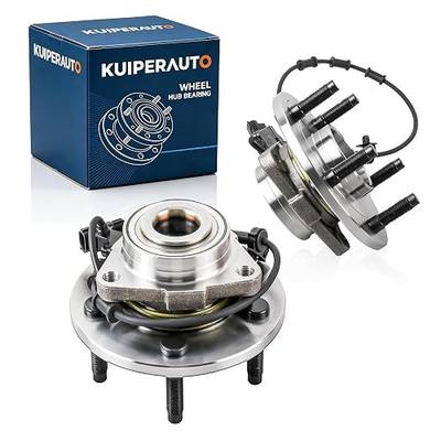 KUIPERAUTO Front Wheel Hub Bearing Assembly Compatible with 2002-2005 Dodge Ram 1500 4-Wheel 2004-2005 Dodge Ram 1500 2-Wheel 5 Lug w/ABS 515073 (Set of 2)