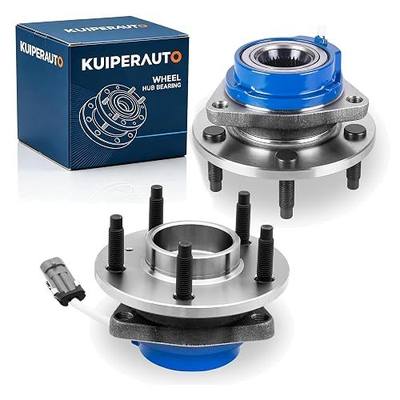 KUIPERAUTO 513121 Pair Front Wheel Hub Bearing Assembly Compatible for 00-13 Chevy Impala Compatible for 97-05 Venture Compatible for 97-05 Buick Century Compatible for 06-09 Cadillac DTS 5 Lug W/ABS