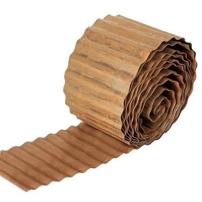 Metal Landscape Edging,12Inch×20FT Corrugated Metal Garden Edging Border Heavy Duty Garden Border Edging Lawn Edging for Garden,DIY Flower Beds,Lawns,Pathway (Rusted)