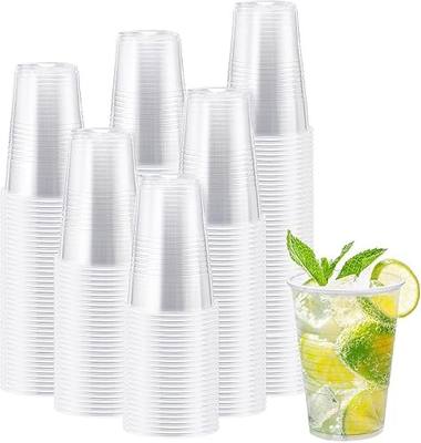 Lamosi 300 Pack 12 oz Clear Plastic Cups, Disposable Cold Drinking Cups | Disposable Water Cups for Cold Beverages, Party, Events, Picnic, BBQ, Travel, Christmas