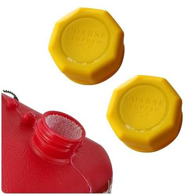Gas Can Cap, Gas Can Cap Replacement (2 kits-Yellow), for popular brands such as Blitz, Briggs Stratton, Eagle, Essence, Gott, Igloo, Midwest, Rubbermaid, Scepter and GARAGE BOSS