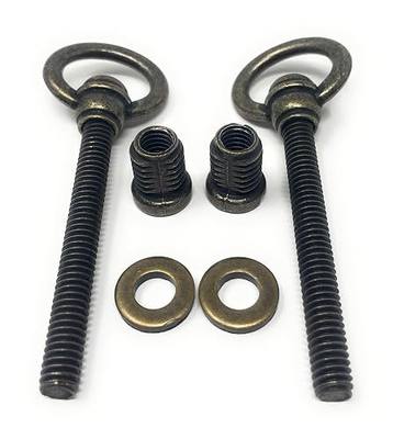 Metal Magery Antique Brass Swivel Mirror Screws Cheval Mirror Swing Mounting Bolts Hardware 3.5" Long Pack of 2