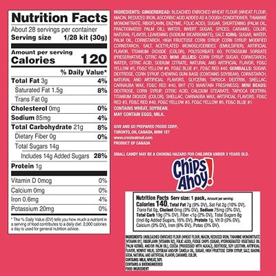 Create-A-Treat E-Z Build Gingerbread House Decorating Kit, Holiday Gift, 29.9 oz + Bonus CHIPS AHOY! Mini Cookie Snack Pack