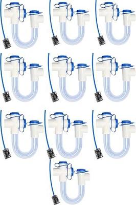 Clear Condensate Trap 3/4 SCH40 With Cleaning Brush, Next Level PVC U Trap With Easy Clean Ports Essential Component To Ensure Optimal Performance Of Your HVAC System. ECWB (10)