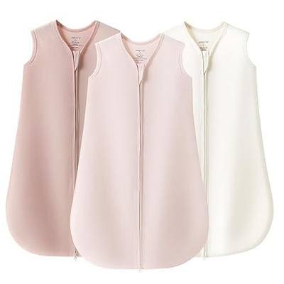JELLYMONI Baby Sleep Sack 6-12M, 0.5 TOG, 100% Cotton Wearable Blanket | 3 Pack, Soft Cotton Fabric, Breathable Lightweight Sleeveless Sleep Sack, Pre-Shrunk, 2-Way Zipper