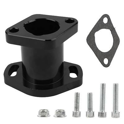 Motorcycle Carburetor Interface,CNC Universal Intake Pipe Manifold for VM22 PZ19 PZ26 Carb Accessories Intake Pipe Manifold Dirt Pit Bike Adapter(Black)