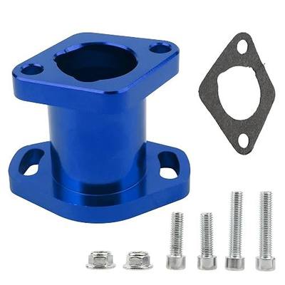Motorcycle Carburetor Interface,CNC Universal Intake Pipe Manifold for VM22 PZ19 PZ26 Carb Accessories Intake Pipe Manifold Dirt Pit Bike Adapter(Blue)