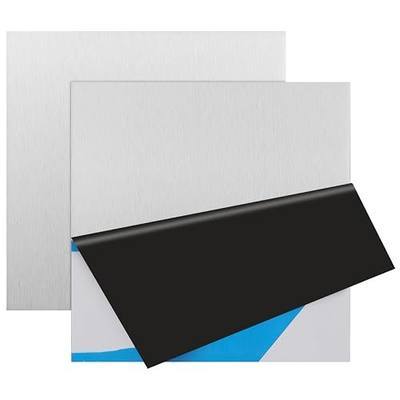 2Pcs 304 Stainless Steel Sheets Metal 6" x 6" x 1/32" Inch 304 Stainless Steel Plates 20 Gauge(0.8MM) Stainless Steel Shim Stock Plates Metal Sheets for Crafting, Stovetop, Snow Frosted Surface