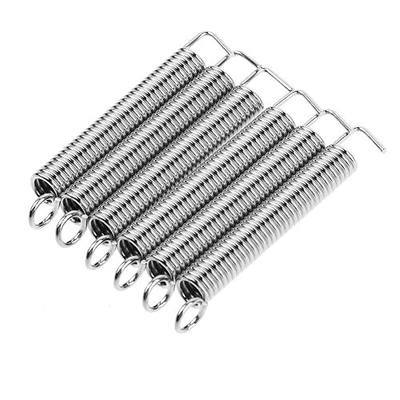 6 Pcs American Series Stratocaster Tremolo Arm Tension Springs Tremolo Arm Tension Springs Vintage Tremolo Tension Springs Electric Guitar Bridge Noiseless Tremolo Springs Guitar Parts Electric