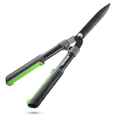 WORKPRO Garden Hedge Shears, 23" Manual Hedge Clippers/Bush Cutter | Gardening Shears with Steel Wavy Blade, Shock Absorbing Bumper, Ergonomic Handle for Pruning Borders & Shrubs