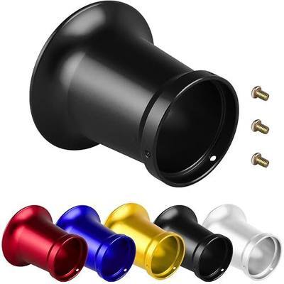 50mm Carburetor Air Filter Trumpet Velocity Stack Funnel CNC Alloy Parts Fit for PE VM 21mm,24mm,26mm,28mm,30mm, for Honda Yamaha Kawasaki ATV Dirt Bike Carb Intake Wind Horn Cup. (black)