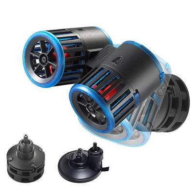 Carefree Fish Aquarium Magnetic Dual Powerheads 25W 5400Gph for 30~300Gal Fish Tank Wave Maker Quiet and Strong Submersible Water Circulation Pump for Freshwater and Saltwater