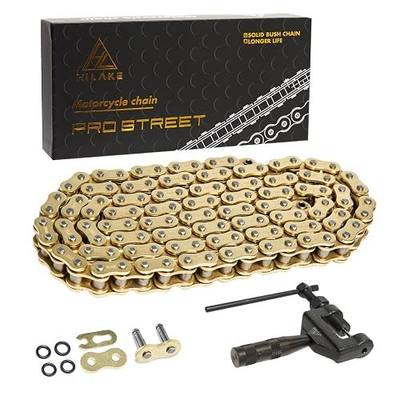 Gold 530 X-Ring Chain 120 Links with Connecting Master Link and Chain Breaker (530HX-120L Chain Breaker Set)