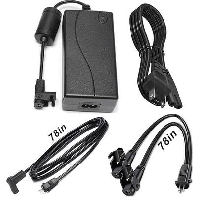 Dual Motor Power Kit - Universally Power Cord for Recliner Chair - 2-Pin 29V2A Adapter with Extension L and Y Splitter Extension Cord Shape Cable Cord for Lift Chair, Recliner Sofa, Recliner Couch 