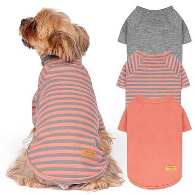 KYEESE 3Pack Dog Sweater Turtleneck Pullover Thermal Fleece Sweatshirt | 4-Way Stretch, Lightweight & Warm, Ideal for Layering Under Coat in Cold Weather, Gentle on Sensitive Skin, Daily Wear