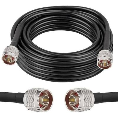 XRDS -RF N 20FT Type N Coax Extension Cable N Male to N Male Connector Pure Copper Low Loss Coaxial Cable