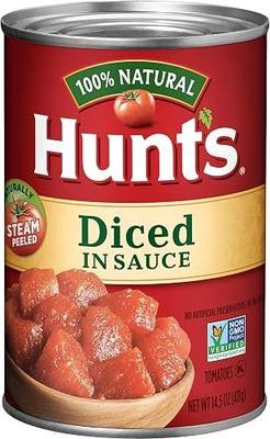 Hunt's Diced Tomatoes in Sauce, 14.5 Oz (Pack of 6)