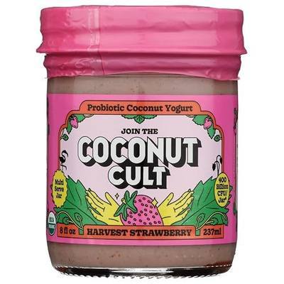 The Coconut Cult, Organic Harvest Strawberry Coconut Yogurt, 8 Oz
