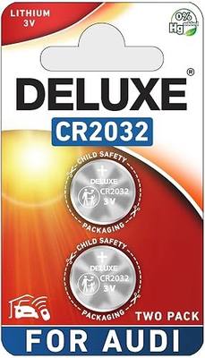 Key Fob Replacement Batteries for Audi (A3 A4 A5 A6 A7 A8 Q3 Q4 Q5 Q6 Q7 Q8 R8 RS RS3 RS4 RS5 RS6 RS7 S3 S4 S5 S6 S7 S8 SQ5 SQ7 SQ8 TT Allroad Sportback Quattro) Remote (2-Pack) (Check Fitment Guide)