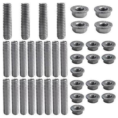 Stainless Steel SBC Oil Pan Stud Kit Bolts Fit for Chevy Small Block V8 Engines 265 307 305 383- Easy Installation