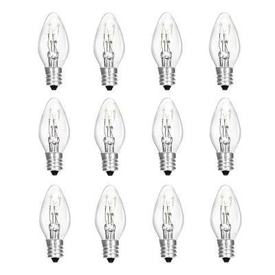 12 Pack Scentsy Light Bulbs 15Watt 120V Wax Warmer Bulbs | Candle Warmer C7 Replacement Bulb Dimmable Salt Lamp Bulbs with E12 Base for Night Light, Himalayan Salt Lamps , Chandeliers