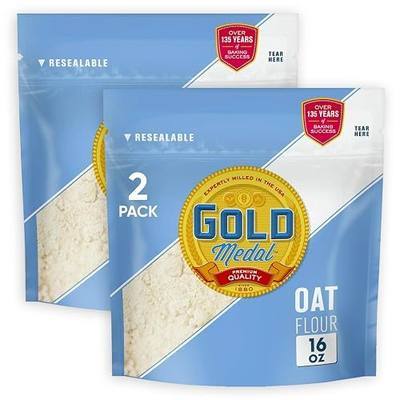 Gold Medal Gluten Free Oat Flour 16oz 2 Packs, Ideal Gluten Free Almond Flour Alternative, Perfect for Gluten Free Cooking Needs - Healthy & Versatile GlutenFree Flour for Baking - Ideal to Making Bread, Cookies or other Baked Goods
