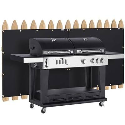 Heat Shield Behind Grill 3'x4' Heat Shield Mat for Wall, Deck Fence, Railing, Grill and Refrigerator, Heavy Duty Fireproof Cover and Screen Protect Deck Railing from Grill