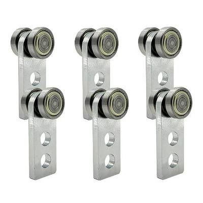 2 Wheel Trolley Assembly Rollers (6 PCS) | Fits 1‑5/8"+ Strut Channels, 800 LBS Load Capacity, Chrome-Plated Anti-Corrosion, Indoor & Outdoor Use for Garages Factories