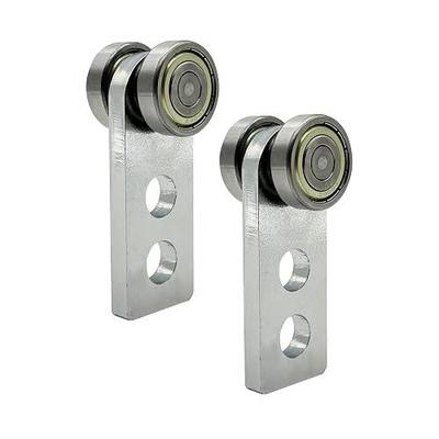 2 Wheel Trolley Assembly Rollers (2 PCS) | Fits 1‑5/8"+ Strut Channels, 800 LBS Load Capacity, Chrome-Plated Anti-Corrosion, Indoor & Outdoor Use for Garages Factories